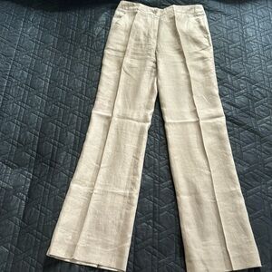 Gerard Darel Brown Linen Trousers